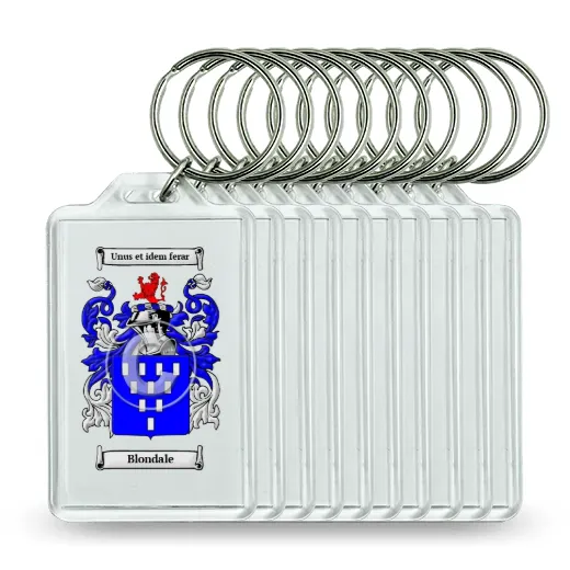 Blondale Set of 10 Keychains