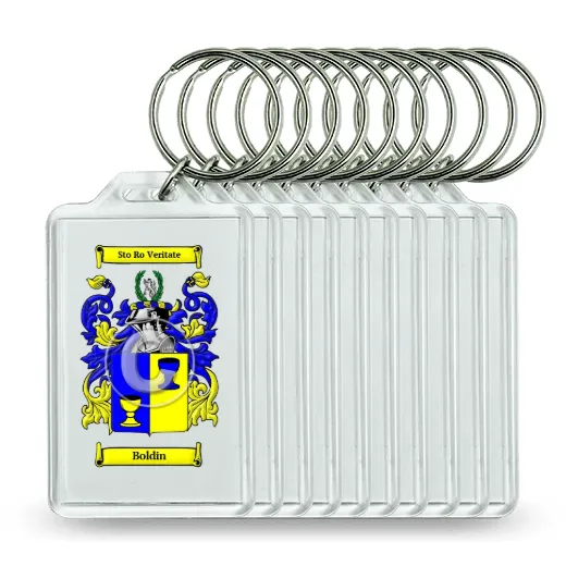 Boldin Set of 10 Keychains