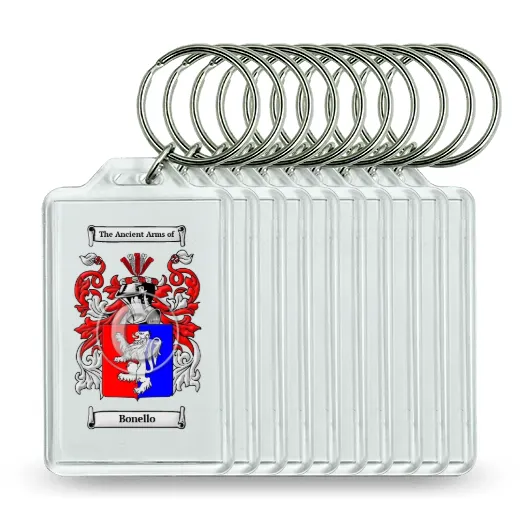 Bonello Set of 10 Keychains