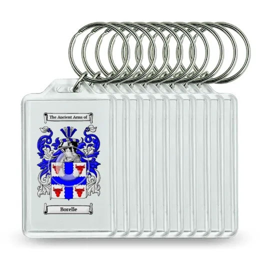 Borelle Set of 10 Keychains