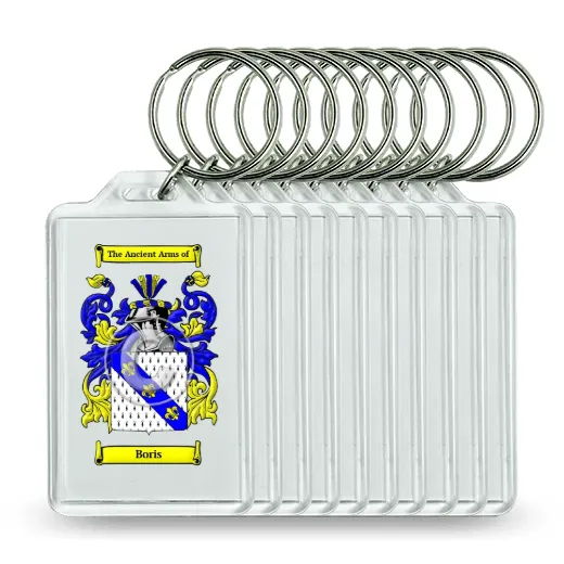 Boris Set of 10 Keychains