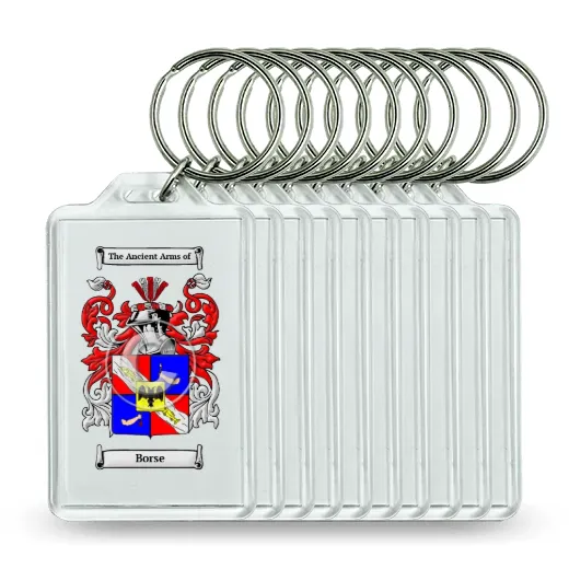 Borse Set of 10 Keychains