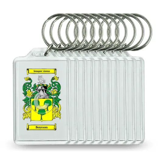 Boysson Set of 10 Keychains