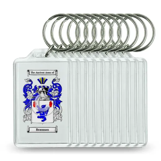 Brannan Set of 10 Keychains