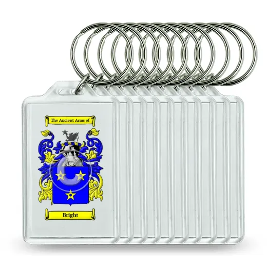 Bright Set of 10 Keychains