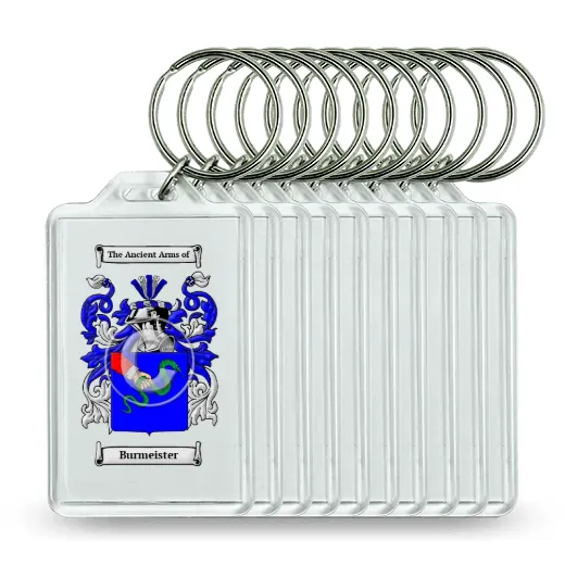 Burmeister Set of 10 Keychains