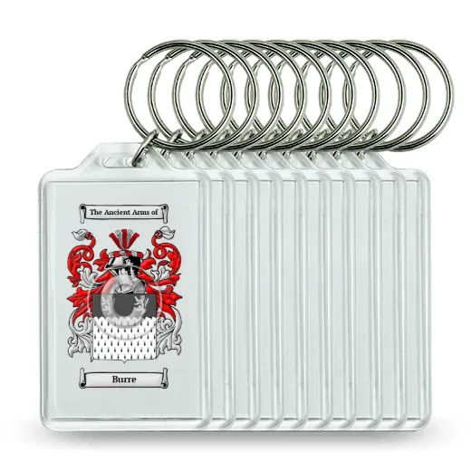 Burre Set of 10 Keychains