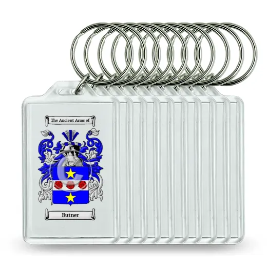 Butner Set of 10 Keychains