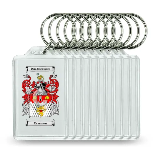 Casemen Set of 10 Keychains