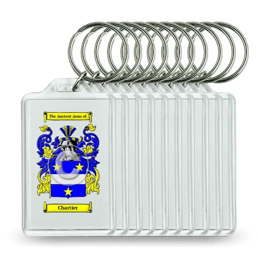 Chartier Set of 10 Keychains