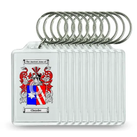 Chrysler Set of 10 Keychains