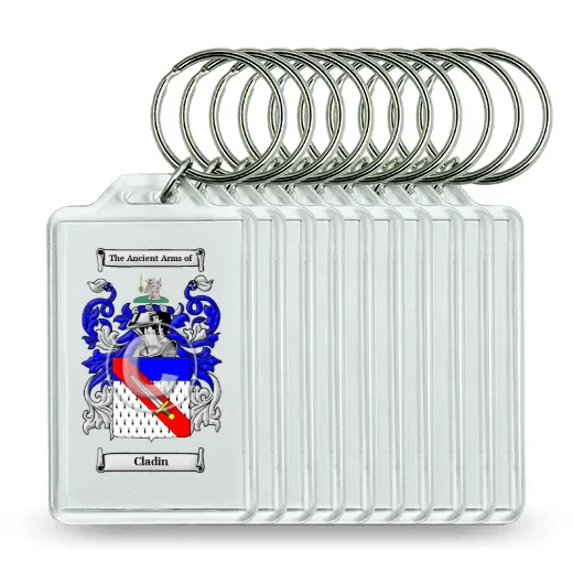 Cladin Set of 10 Keychains