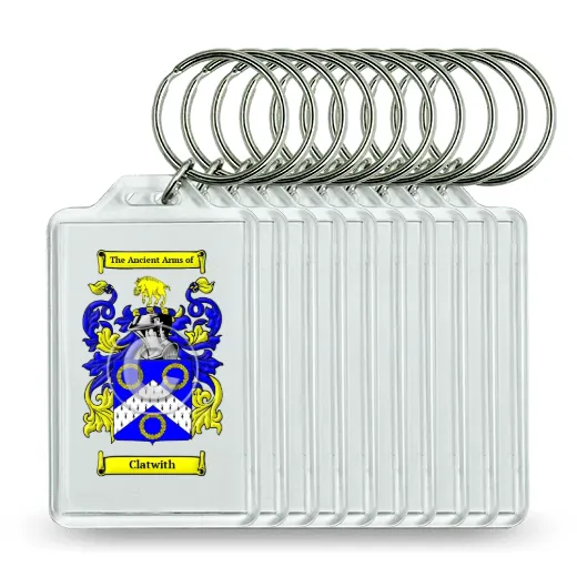 Clatwith Set of 10 Keychains