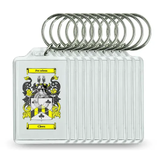 Clees Set of 10 Keychains