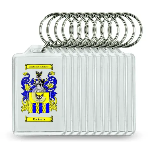 Cockurts Set of 10 Keychains