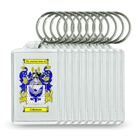 Cokeman Set of 10 Keychains