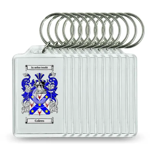 Coleen Set of 10 Keychains