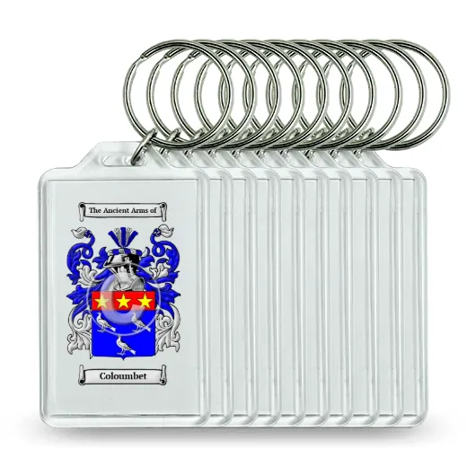 Coloumbet Set of 10 Keychains