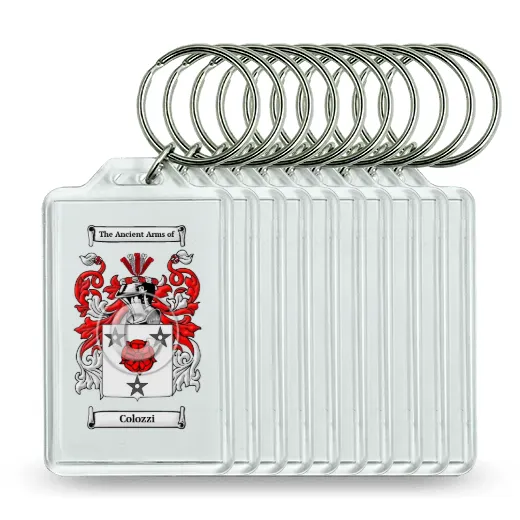 Colozzi Set of 10 Keychains