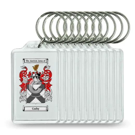 Corby Set of 10 Keychains
