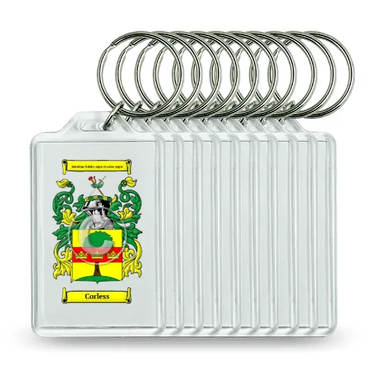 Corless Set of 10 Keychains