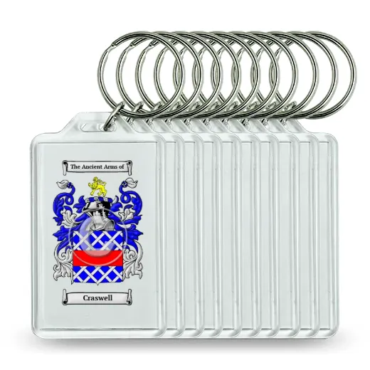 Craswell Set of 10 Keychains