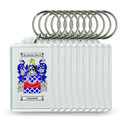 Cresewell Set of 10 Keychains