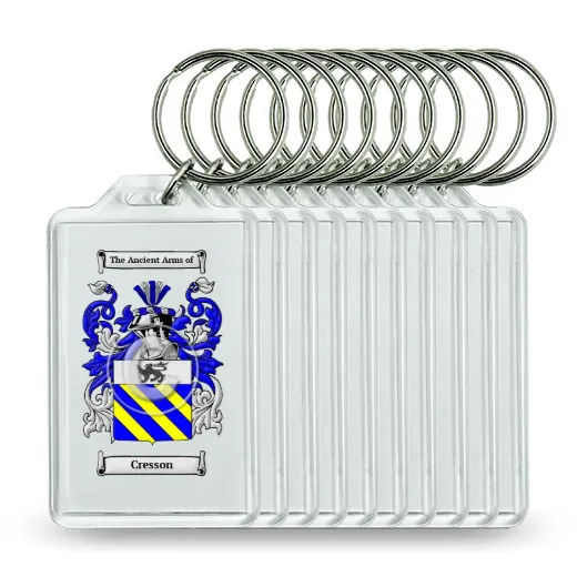 Cresson Set of 10 Keychains