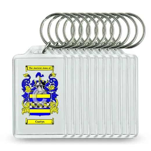 Curtys Set of 10 Keychains