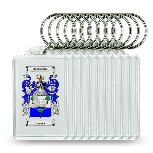 Darack Set of 10 Keychains