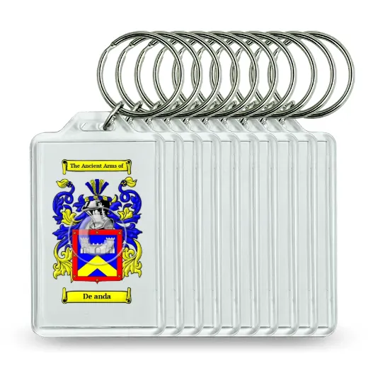 De anda Set of 10 Keychains