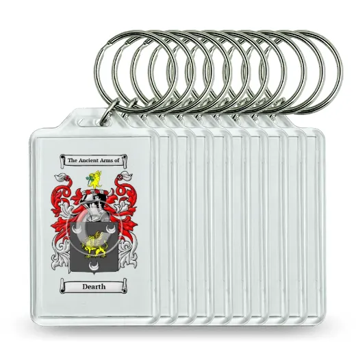 Dearth Set of 10 Keychains