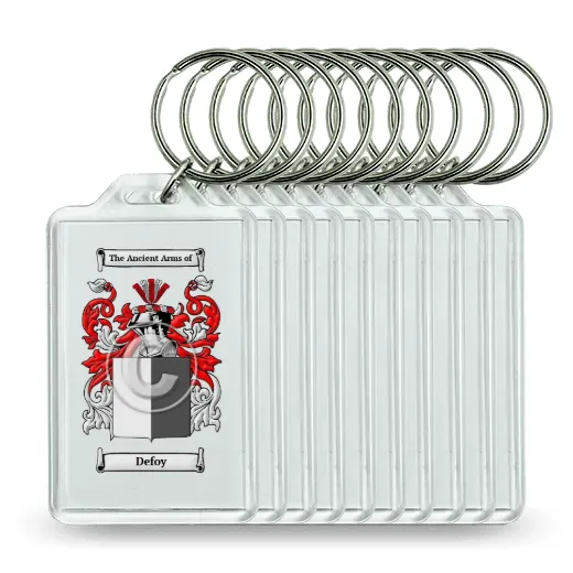 Defoy Set of 10 Keychains