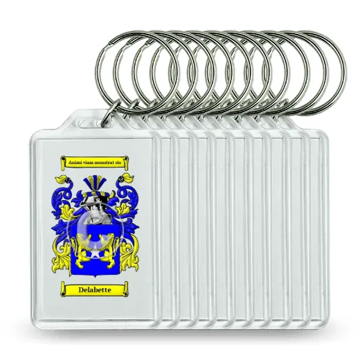 Delabette Set of 10 Keychains