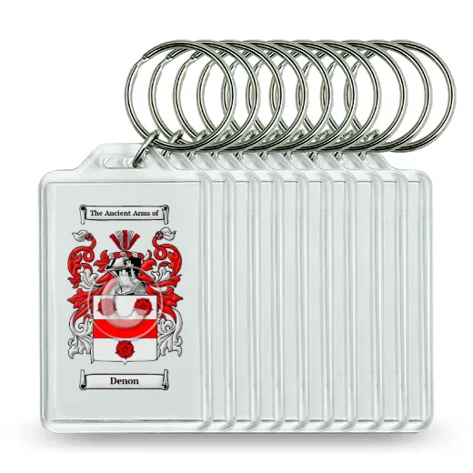 Denon Set of 10 Keychains