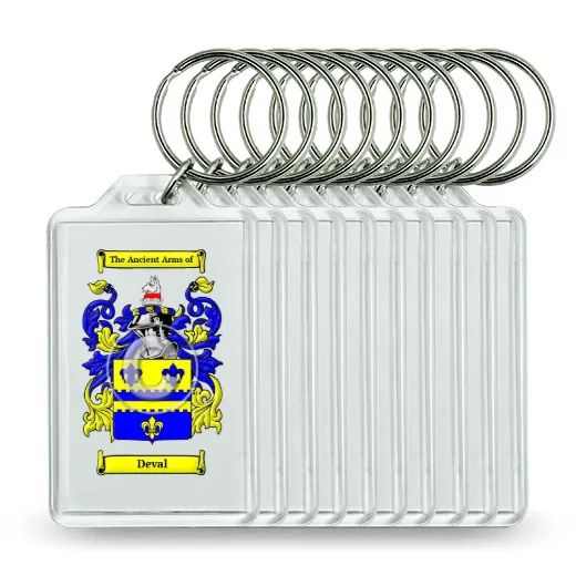 Deval Set of 10 Keychains