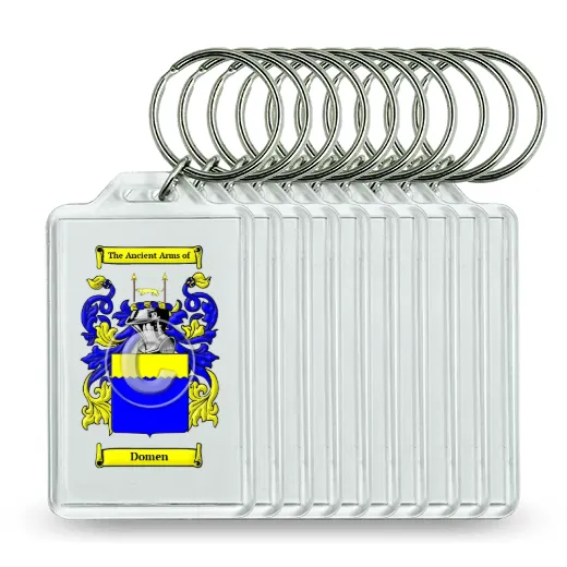 Domen Set of 10 Keychains