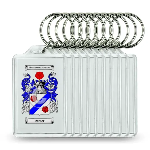 Dorner Set of 10 Keychains