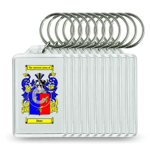 Dorr Set of 10 Keychains
