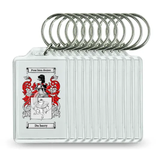 Du barry Set of 10 Keychains
