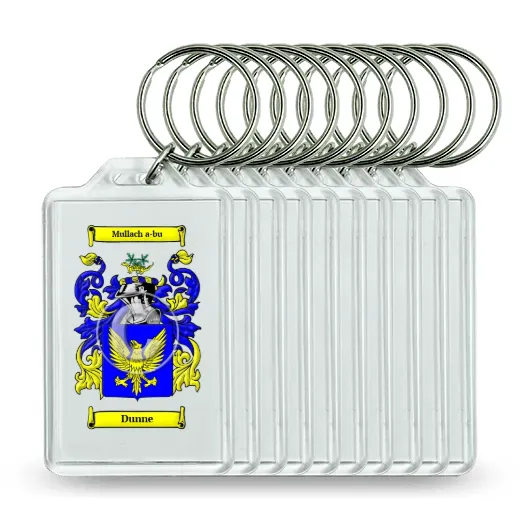 Dunne Set of 10 Keychains