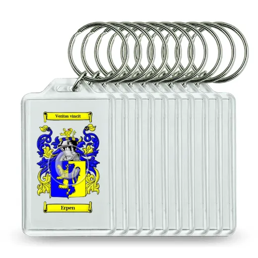 Erpen Set of 10 Keychains