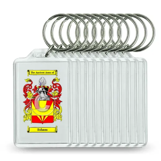 Esham Set of 10 Keychains