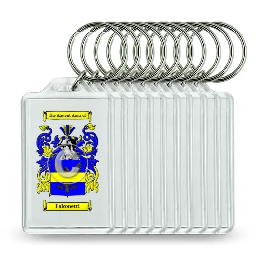 Falconetti Set of 10 Keychains