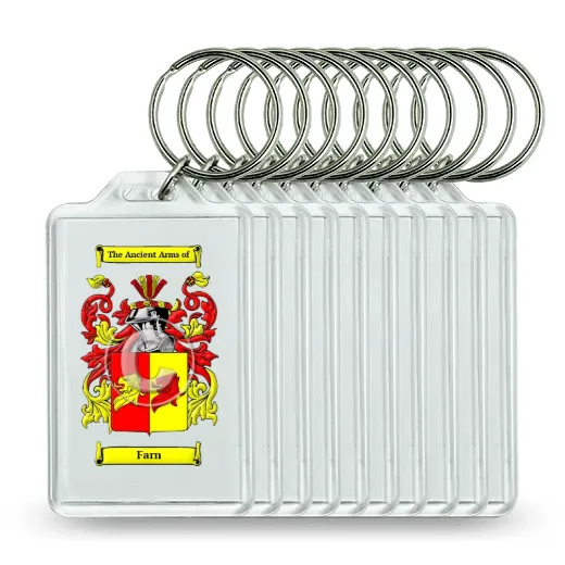 Farn Set of 10 Keychains