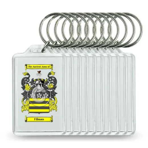 Filman Set of 10 Keychains