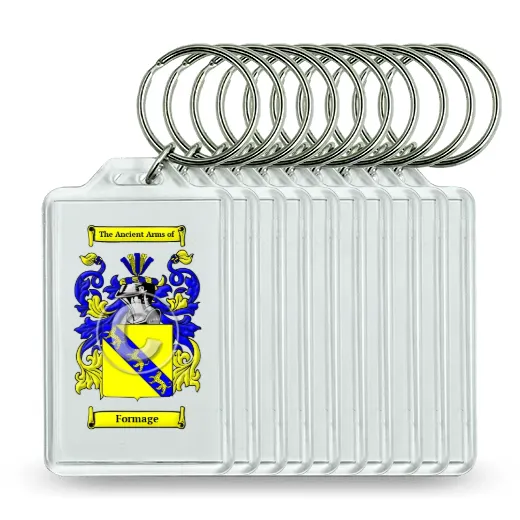 Formage Set of 10 Keychains