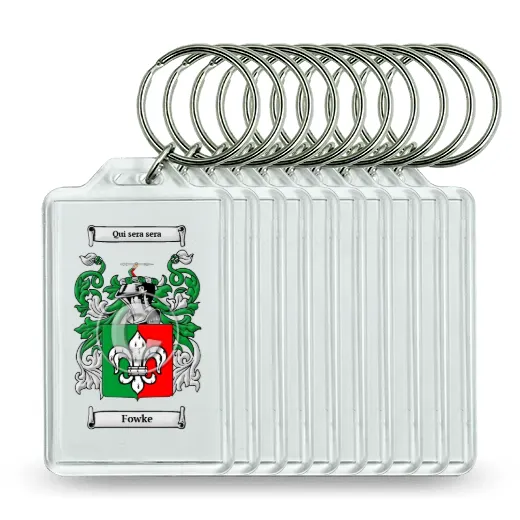 Fowke Set of 10 Keychains