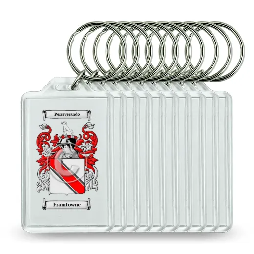 Framtowne Set of 10 Keychains