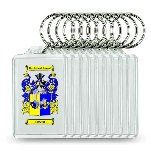 Fuegen Set of 10 Keychains